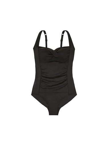 Dorina Fiji Sculpting Badeanzug Leicht Gepolstert, Drahtlos, Mittlere Kontrolle, Bauchformung, Vorderer Drehdetails, Verstellbare Träger, Schwarz Dorina Fiji Sculpting Badeanzug Leicht Gepolstert, Drahtlos, Mittlere Kontrolle, Bauchformung, Vorderer Drehdetails, Verstellbare Träger, Schwarz von Dorina