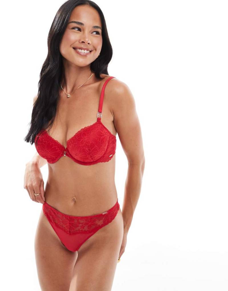 Dorina - Jemma - Leicht wattierter Halbschalen-BH in Rot von Dorina