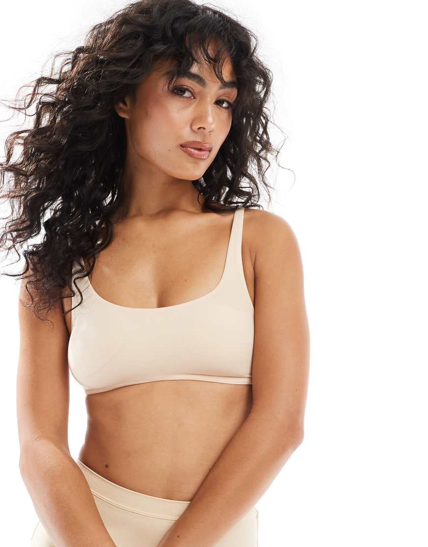 Dorina - Mix & Match - Leicht wattiertes Basic-Bustier aus Mikrofaser in Beige mit tiefem Ausschnitt-Neutral von Dorina