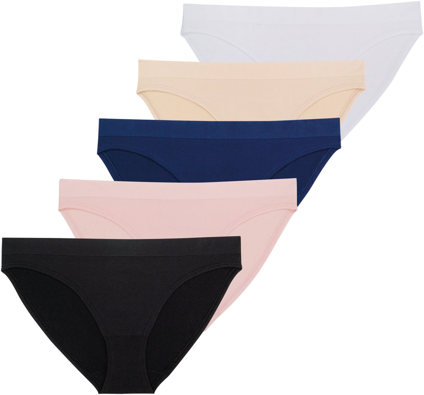 Dorina Slip Rosanne (5er Pack) mit flacher Naht-Verarbeitung von Dorina