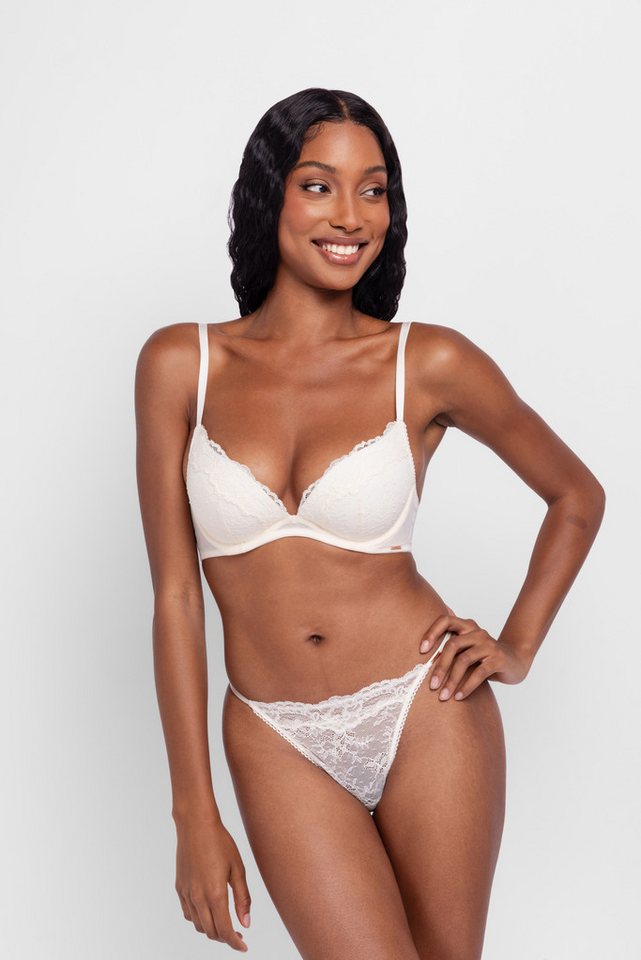 Dorina String (2er Pack) durchgehende Spitze mit Spitzenbesatz von Dorina