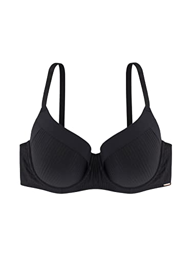 Dorina Carmen Leicht Gepolsterter Demi-BH – Burnout-Streifen-Mikrostoff, Bügel-Unterstützung, Power-Mesh U-Rücken-Flügel, Schwarz Dorina Carmen Leicht Gepolsterter Demi-BH – Burnout-Streifen-Mikrostoff, Bügel-Unterstützung, Power-Mesh U-Rücken-Flügel, Schwarz von Dorina