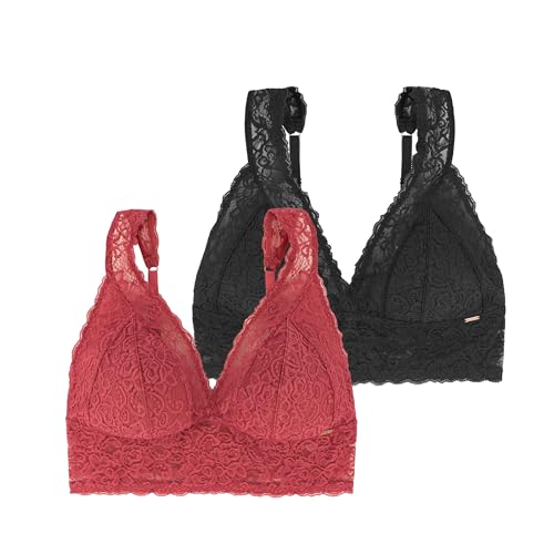 Set aus 2 Bralettes mit Bügeln, niedriger Polsterung und verstellbaren Trägern Set aus 2 Bralettes mit Bügeln, niedriger Polsterung und verstellbaren Trägern von Dorina