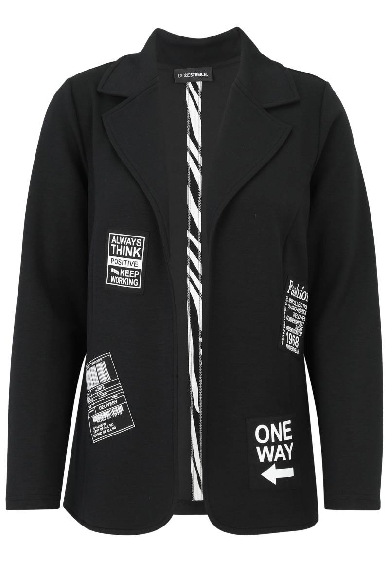 Doris Streich - Blazer schwarz/weiß - Gr. - 54 von Doris Streich
