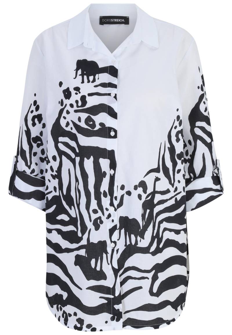 Doris Streich - Bluse schwarz/weiß - Gr. - 44 von Doris Streich