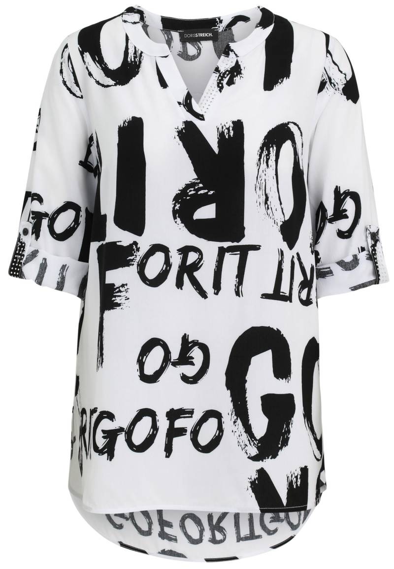 Doris Streich - Bluse weiß/schwarz - Gr. - 50 von Doris Streich