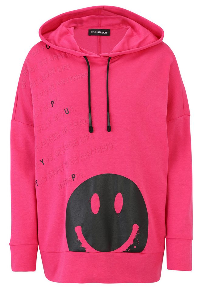 Doris Streich Hoodie mit Hoodie und Smiley-Motiv von Doris Streich