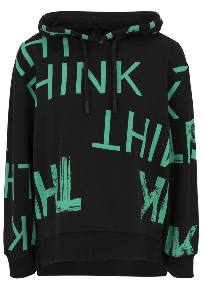 Doris Streich Hoodie mit Hoodie und Wording-Print von Doris Streich