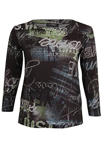 Doris Streich Langarmshirt Langarmshirt mit Allover-Muster mit modernem Design von Doris Streich