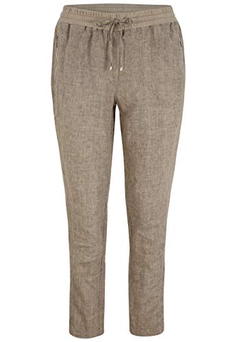 Doris Streich Leinenhose mit Reißverschlusstaschen und Tunnelzug von Doris Streich