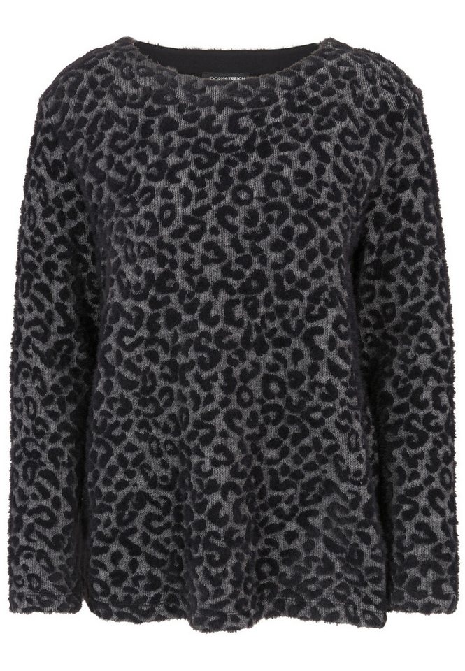 Doris Streich Rundhalspullover mit Leo-Muster von Doris Streich