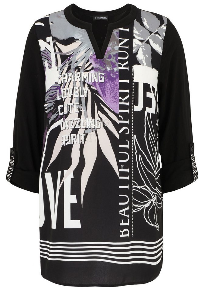 Doris Streich Schluppenbluse (1-tlg) mit floralem Motiv von Doris Streich