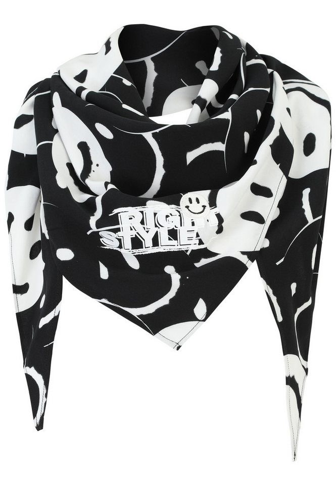 Doris Streich Modetuch mit Allover-Muster Smileys von Doris Streich