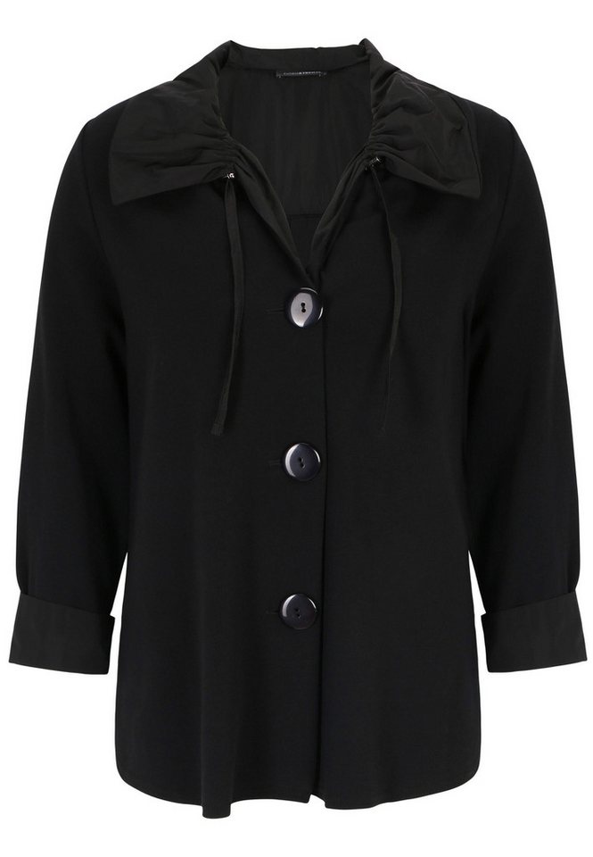 Doris Streich Sweatjacke mit Taft-Kragen von Doris Streich