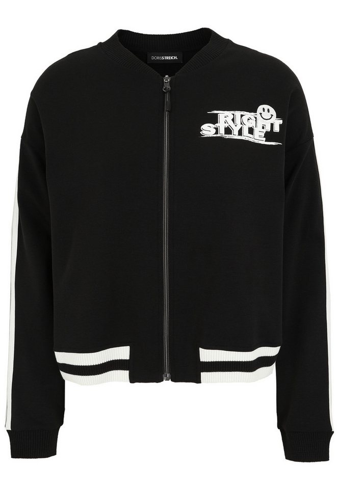 Doris Streich Sweatjacke mit Smiley-Motiv von Doris Streich