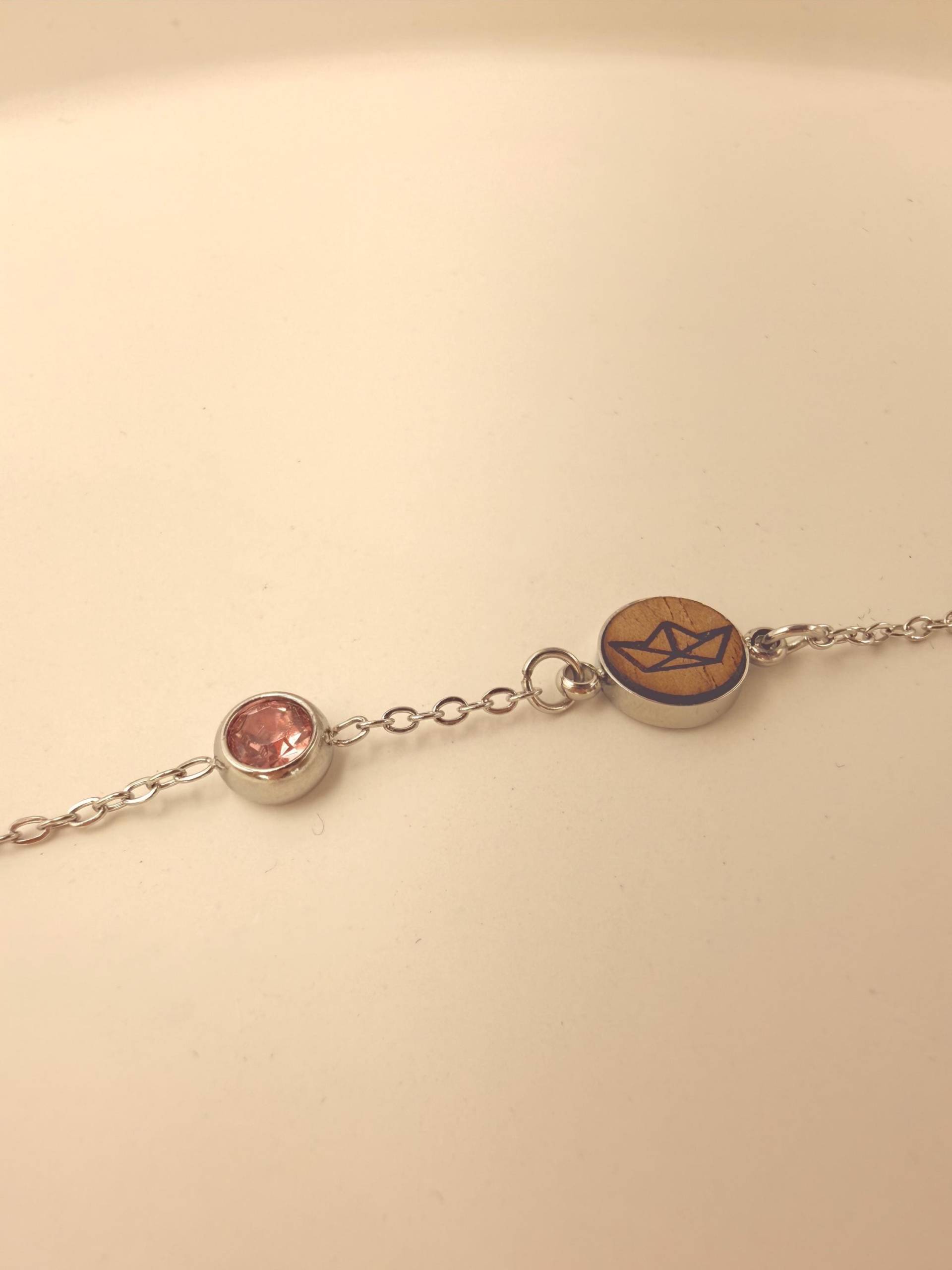 Nature Collection Pure Edelstahl Armband Mit Holz Und Monatsgeburtsstein Nature Collection Pure Edelstahl Armband Mit Holz Und Monatsgeburtsstein von DorisIdeenwerkstatt