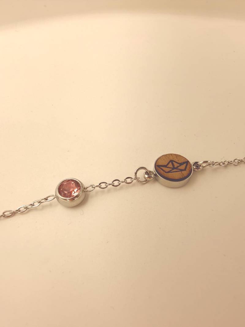 Nature Collection Pure Edelstahl Armband Mit Holz Und Monatsgeburtsstein Nature Collection Pure Edelstahl Armband Mit Holz Und Monatsgeburtsstein von DorisIdeenwerkstatt