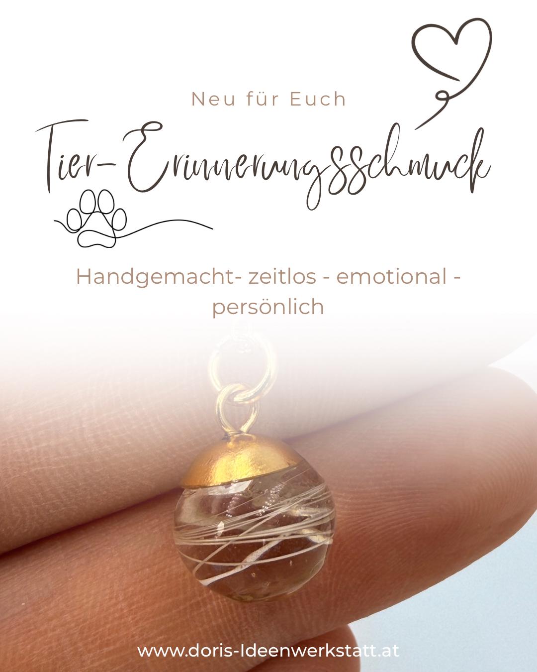 Tier Erinnerungskette Mit Fell Oder Barthaare Vom Haustier Tier Erinnerungskette Mit Fell Oder Barthaare Vom Haustier von DorisIdeenwerkstatt
