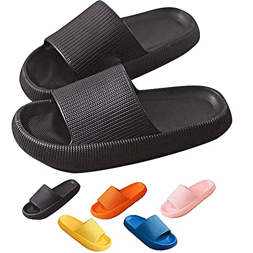 Cozislides Original, Hausschuhe Unisex Dicke Sohlen Super Soft EVA Home Slippers Quick-Drying Thickened Non-Slip Cushion Slides Badesandalen Sommer Elegant Slides Teenager Shower Shoes von Dorjuli