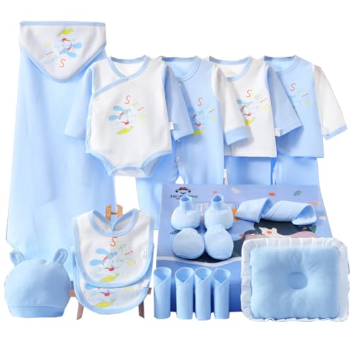 DorkasDE Baby Kleidungpaket Neugeborene Kleidung Set Baby Geschenkset für Baby 0-3 Monate (Blau Welpe, Einheitsgröße) von DorkasDE