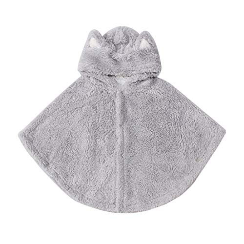 DorkasDE Baby Mädchen Cape Kleinkind Poncho Winter Mantel Umhang mit Kapuze von DorkasDE