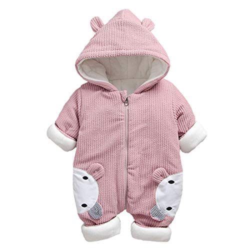 DorkasDE Baby Strampler Junge Mädchen Overall Jumpsuit Winter Babykleidung mit Kapuze von DorkasDE