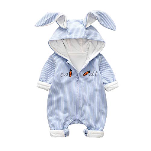 DorkasDE Baby Strampler Neugeborene Kleinkinder Strampleranzug Overall Cartoon Jumpsuit Frühling Herbst Babykleidung mit Kapuze von DorkasDE