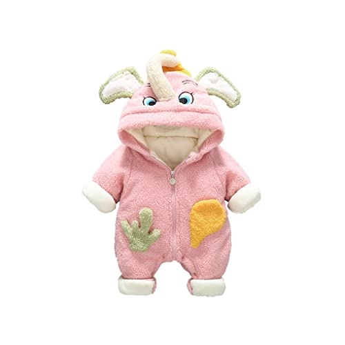 DorkasDE Baby Strampler Schneeanzug Junge Mädchen Overall Jumpsuit Winter Babykleidung mit Kapuze von DorkasDE