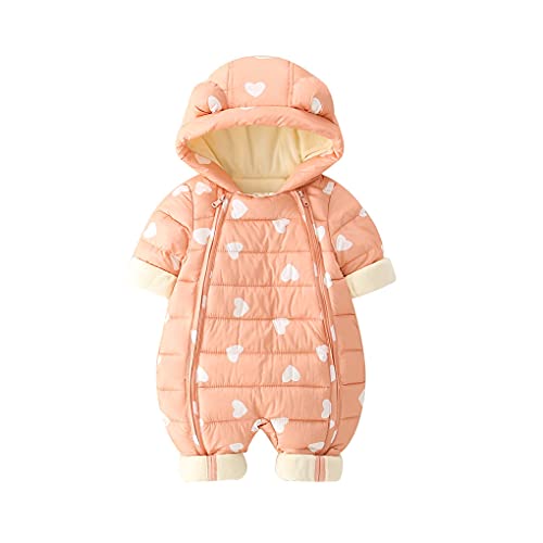 DorkasDE Baby Strampler Schneeanzug Junge Mädchen Overall Jumpsuit Winter Babykleidung mit Kapuze von DorkasDE