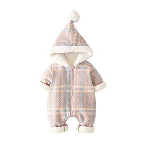 DorkasDE Baby Strampler Schneeanzug Junge Mädchen Overall Jumpsuit Winter Babykleidung mit Kapuze von DorkasDE