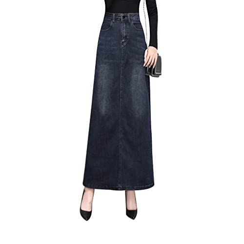 DorkasDE Damen Jeansrock Langer Rock Hohe Taille Denim Rock Vintage Sommer Rock DorkasDE Damen Jeansrock Langer Rock Hohe Taille Denim Rock Vintage Sommer Rock von DorkasDE