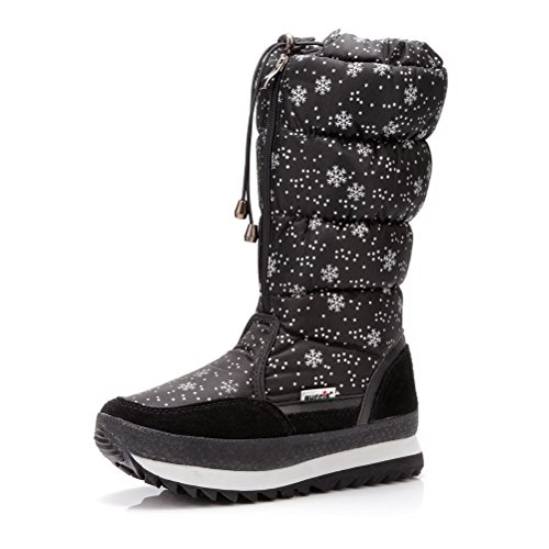 DorkasDE Damen Mädchen Schneestiefel Winterstiefel Winter Schuhe mit Warmfutter Schneestiefel von DorkasDE