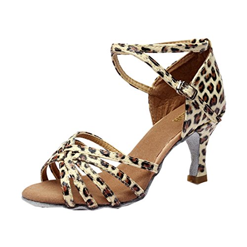 DorkasDE Damen Mädchen Tanzschuhe Latein Tanzschuhe Ballsaal Latein Tanz Schuhe mit 5/7cm Absatz von DorkasDE