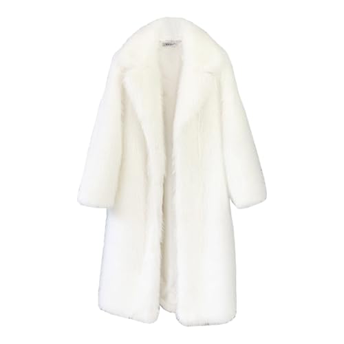 DorkasDE Damen Mantel Kunstpelz Mantel Winterjacke Lose Warm Zotteligem Mantel von DorkasDE