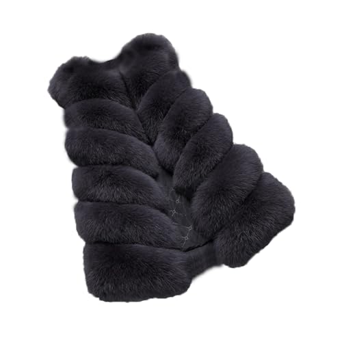 DorkasDE Damen Pelz Weste Jacke Kunstpelz Weste Warm Ärmellos Winterjacke Felljacke von DorkasDE