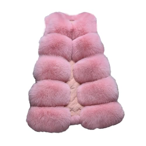 DorkasDE Damen Pelz Weste Jacke Kunstpelz Weste Warm Ärmellos Winterjacke Felljacke von DorkasDE