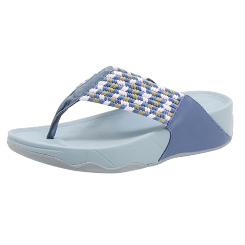 DorkasDE Damen Sandalen flip flops Flach Zehentrenner Sommerschuhe Strandschuhe(Hellblau,EU38,Etikett39,Fulänge24,5cm) von DorkasDE