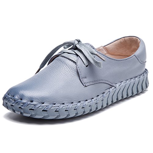 DorkasDE Damen Schuhe Leder Schuhe Weich Sohlen Lederschuhe von DorkasDE