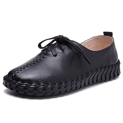 DorkasDE Damen Schuhe Leder Schuhe Weich Sohlen Lederschuhe von DorkasDE