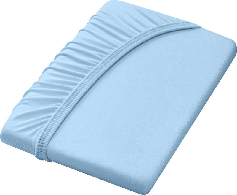 Sieh an! unisex Spannbetttuch hellblau von Dormisette