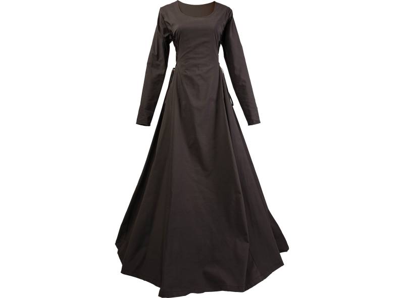 Dornbluth Karneval Larp Halloween Cosplay Renaissance Mittelalter Mittelalterliches Damen Kleid Gewand Robe Eleonore Schwarz Made in Germany von Dornbluth
