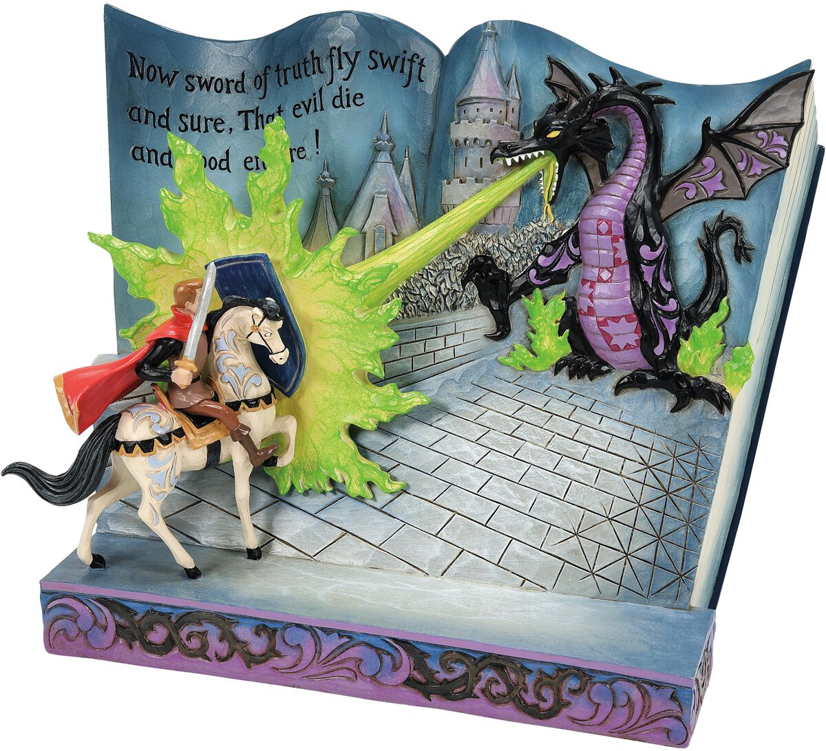 Dornröschen - Disney Statue - Love Conquers All - Maleficent Storybook Figurine - multicolor  - Lizenzierter Fanartikel von Dornröschen