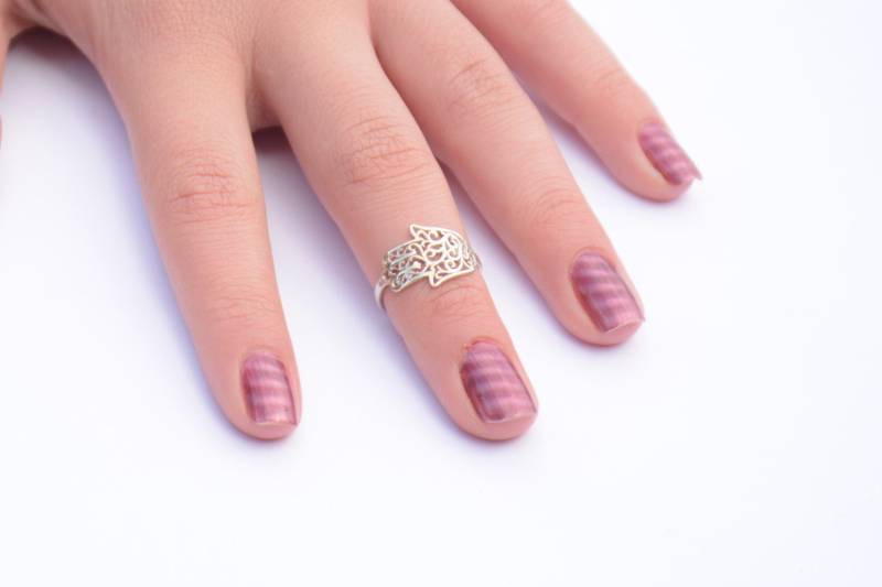 Hamsa Ring Filigrane Hand Gottes Knöchelring von DoronJewelry