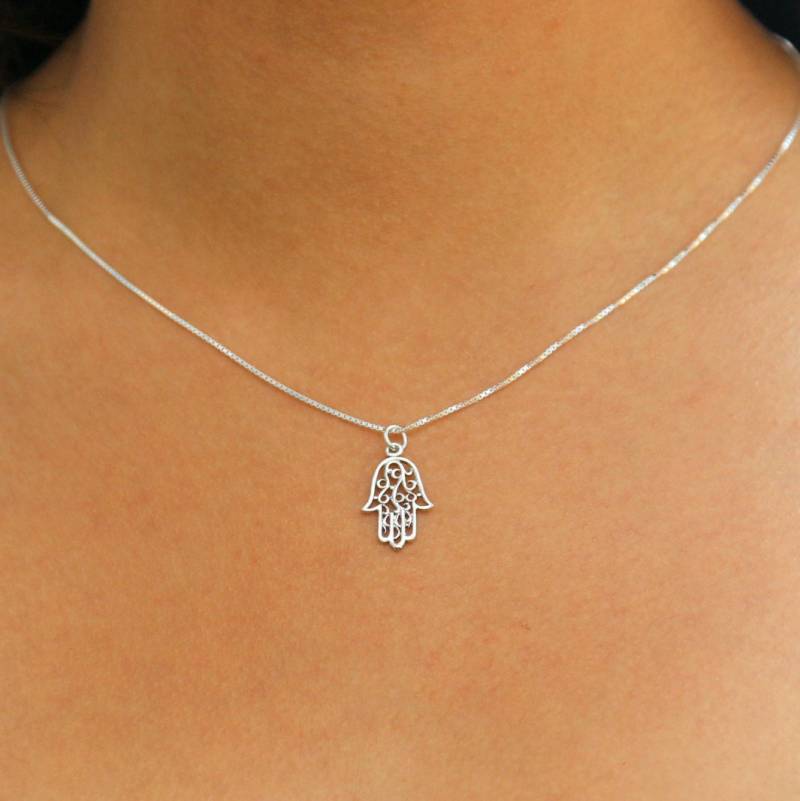 Silberkette Hamsa Filigrane Hand Gottes von DoronJewelry
