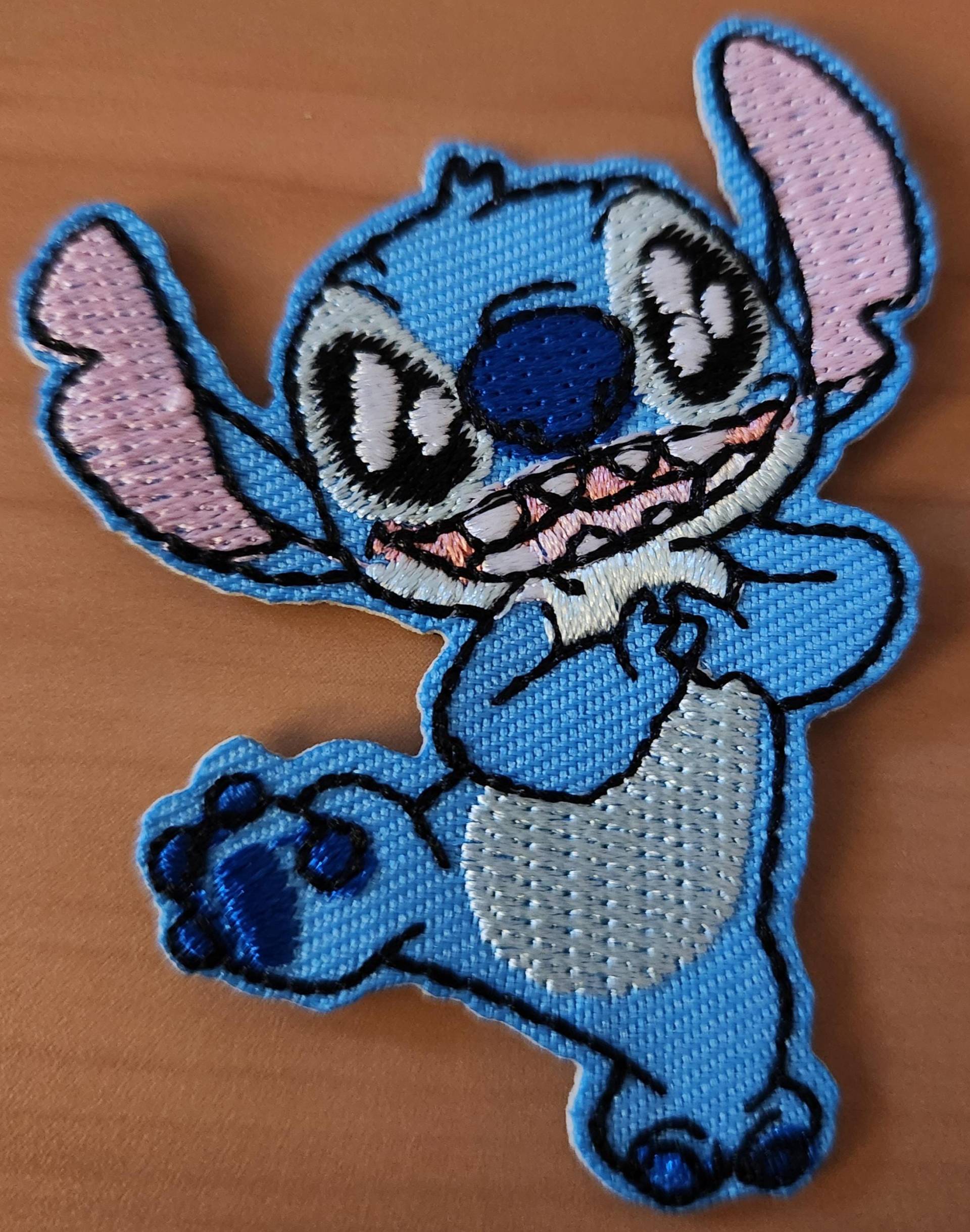 Gestickter Patch Blaues Alien | Aufnäher Cartoon Figur Diy Applikation Zum Aufnähen Für Jeansjacke, Rucksack, Kleidung von DorosHandmadeShop
