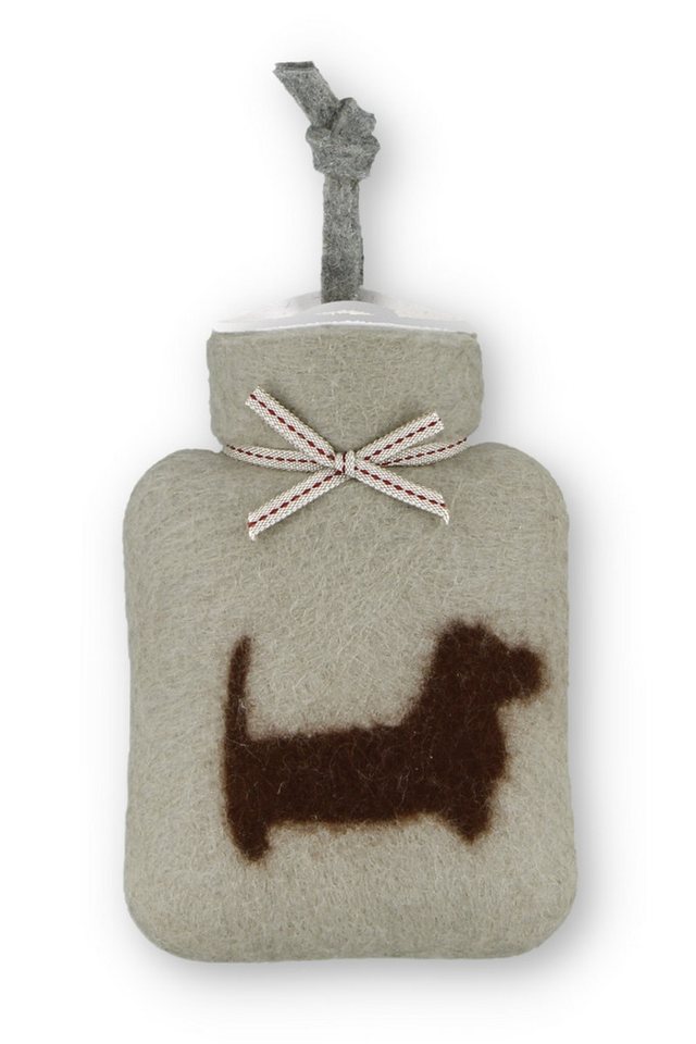 Dorothee Lehnen Wärmflasche Mini-Wärmflasche - DACKEL - powdered jade von Dorothee Lehnen