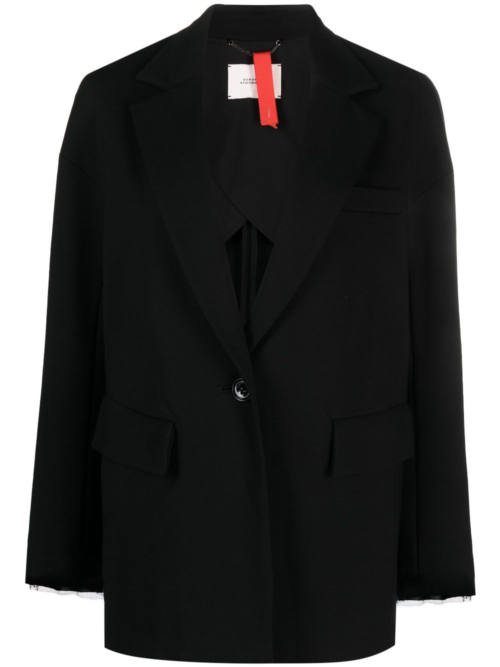 Dorothee Schumacher Blazer mit fallendem Revers - Schwarz von Dorothee Schumacher