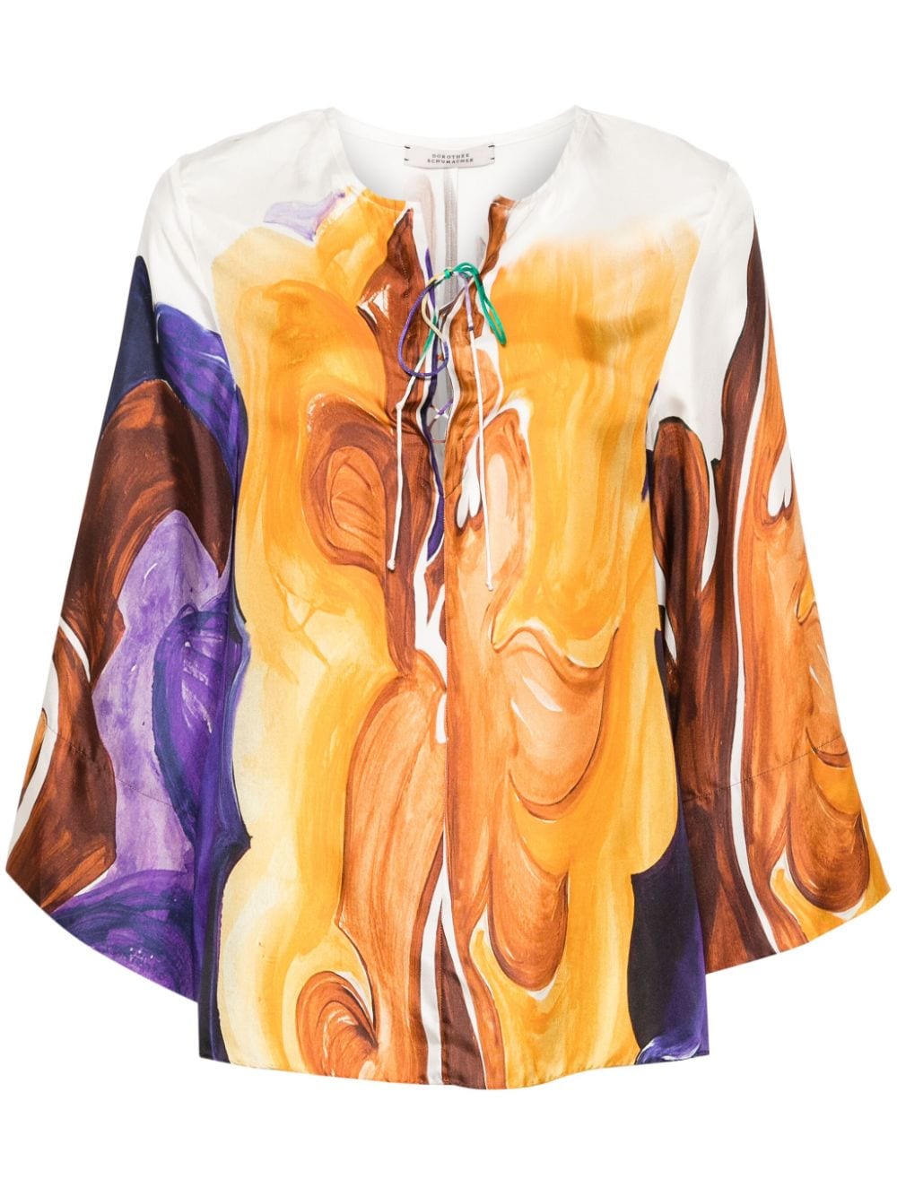 Dorothee Schumacher Bluse mit abstraktem Print - Orange von Dorothee Schumacher