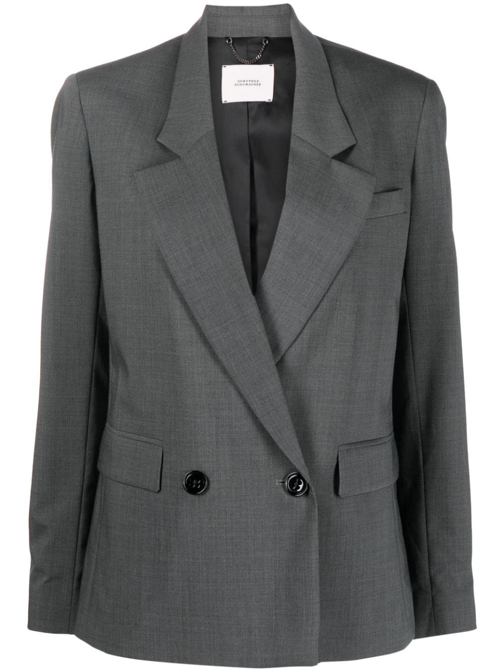 Dorothee Schumacher Doppelreihiger Blazer - Grau von Dorothee Schumacher