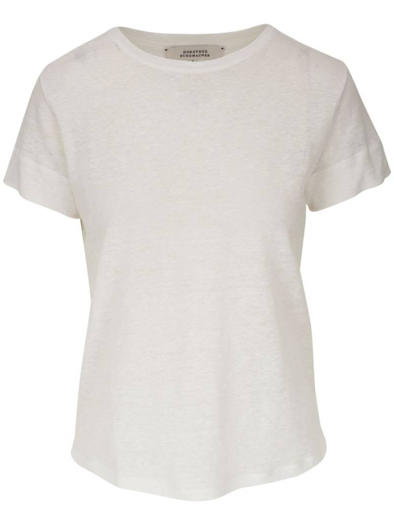 Dorothee Schumacher Natural Ease T-Shirt aus Hanf - Weiß von Dorothee Schumacher